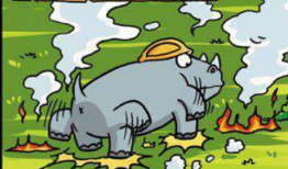 漫画犀牛,穿越丛林探险之旅